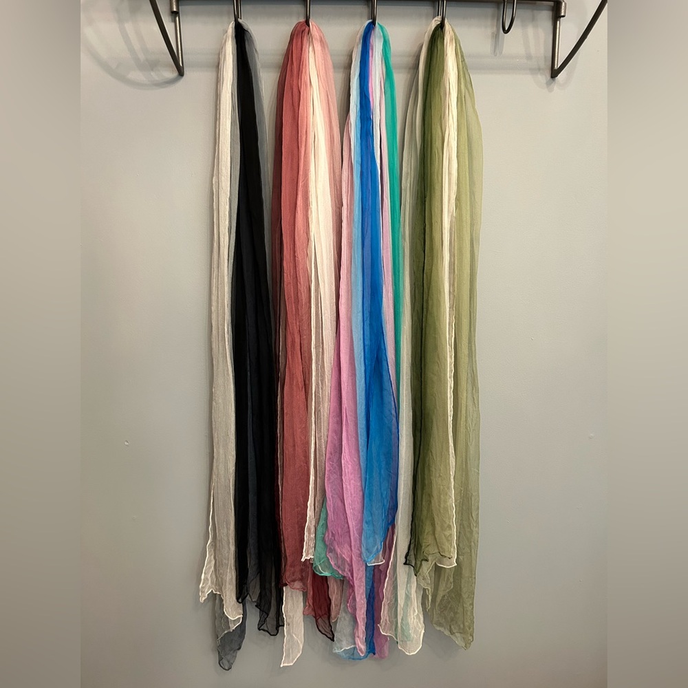Set of 4 Silk Scarves